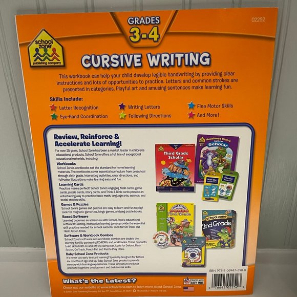 Lot of Two - The Boys' Doodle Book and Cursive Writing Workbook for Kids Unused - Picture 10 of 14